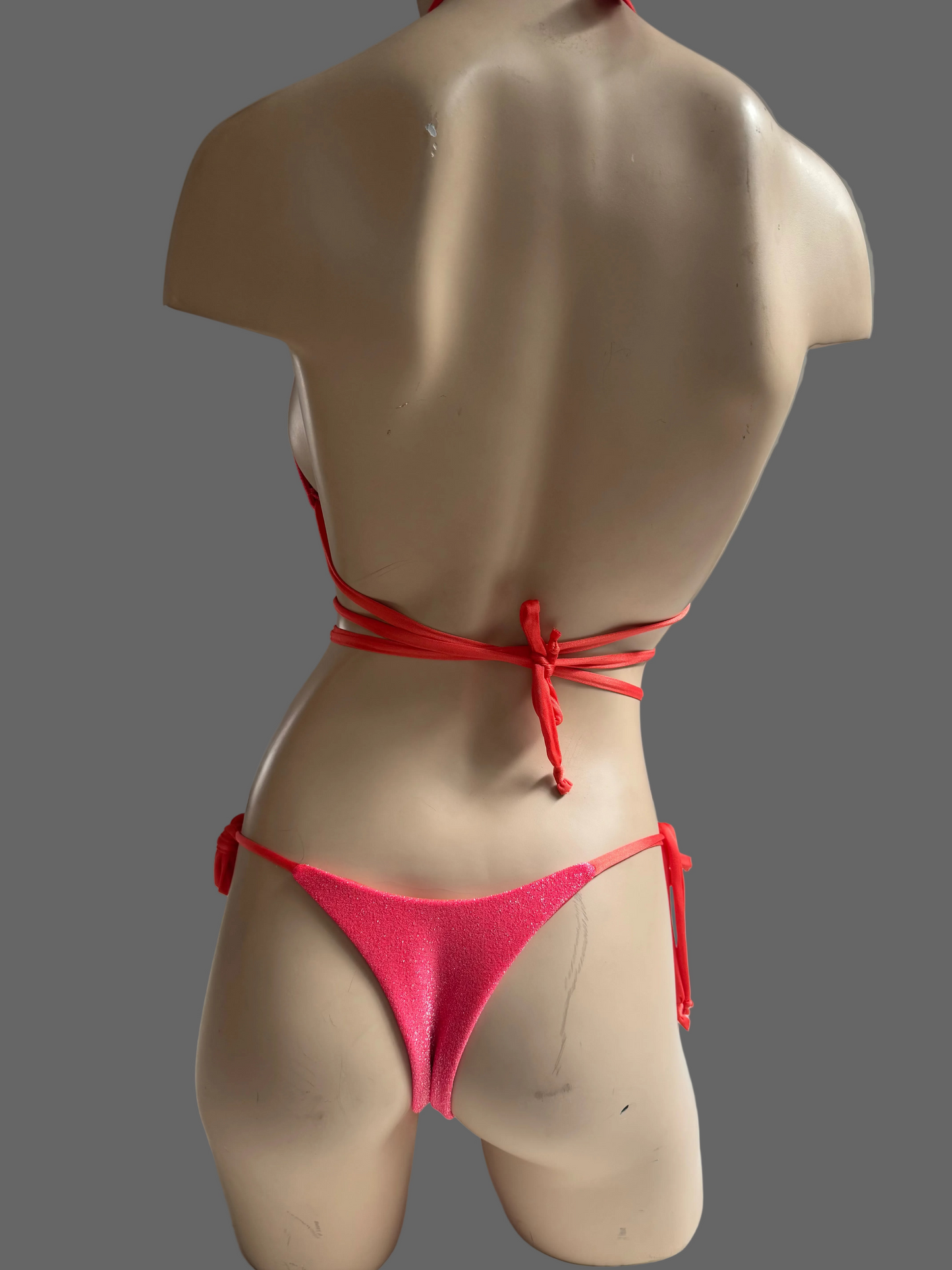 Watermelon Lurex 2pc bikini