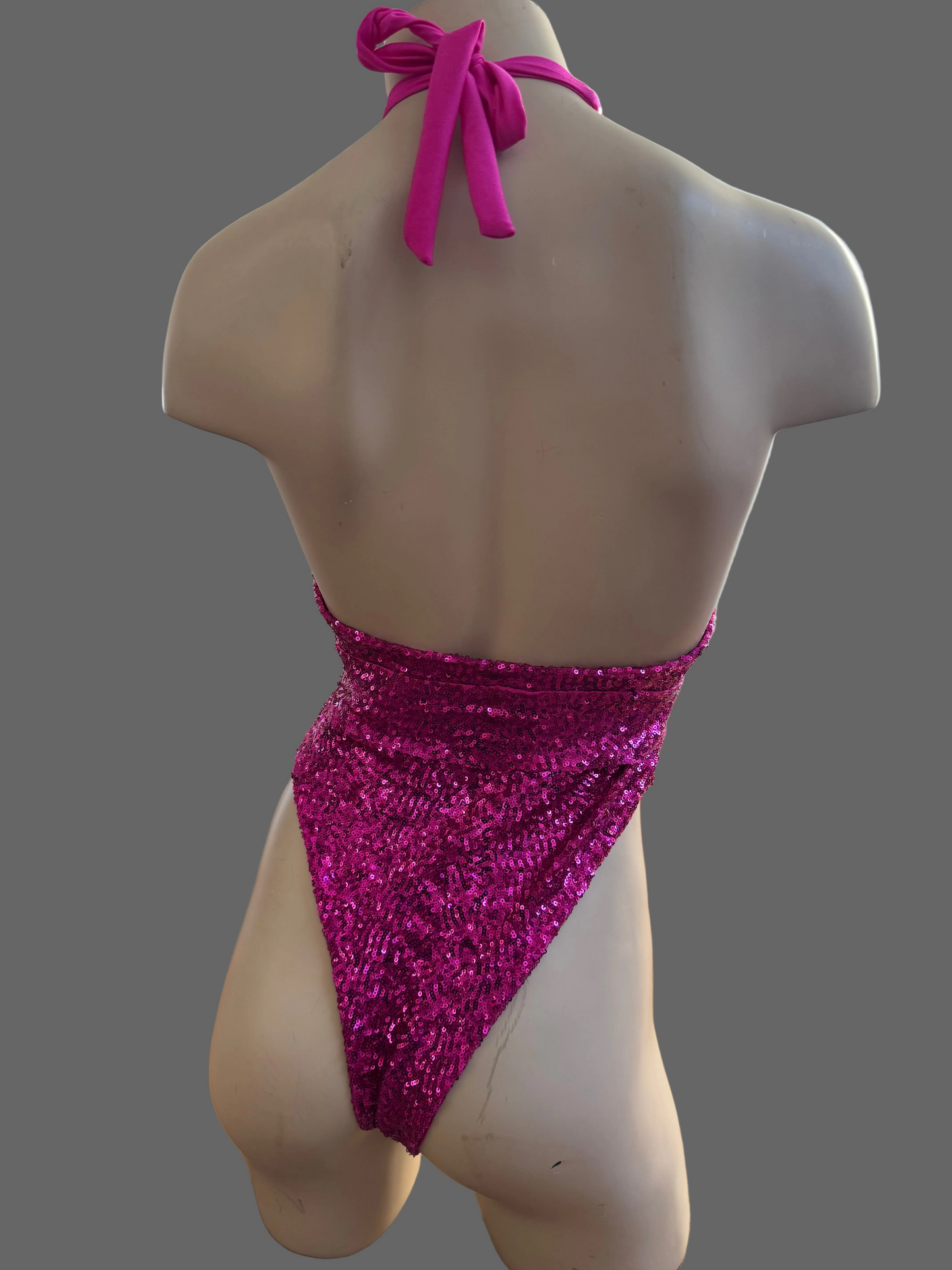 Pink Sequins Basel Onepiece