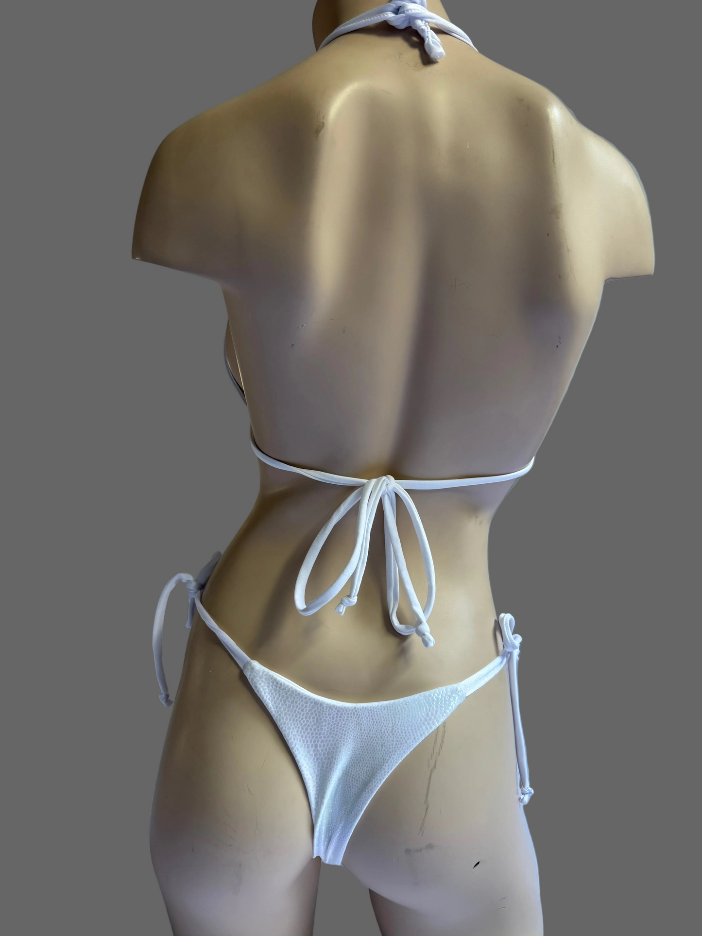 White Snake 2pc Bikini