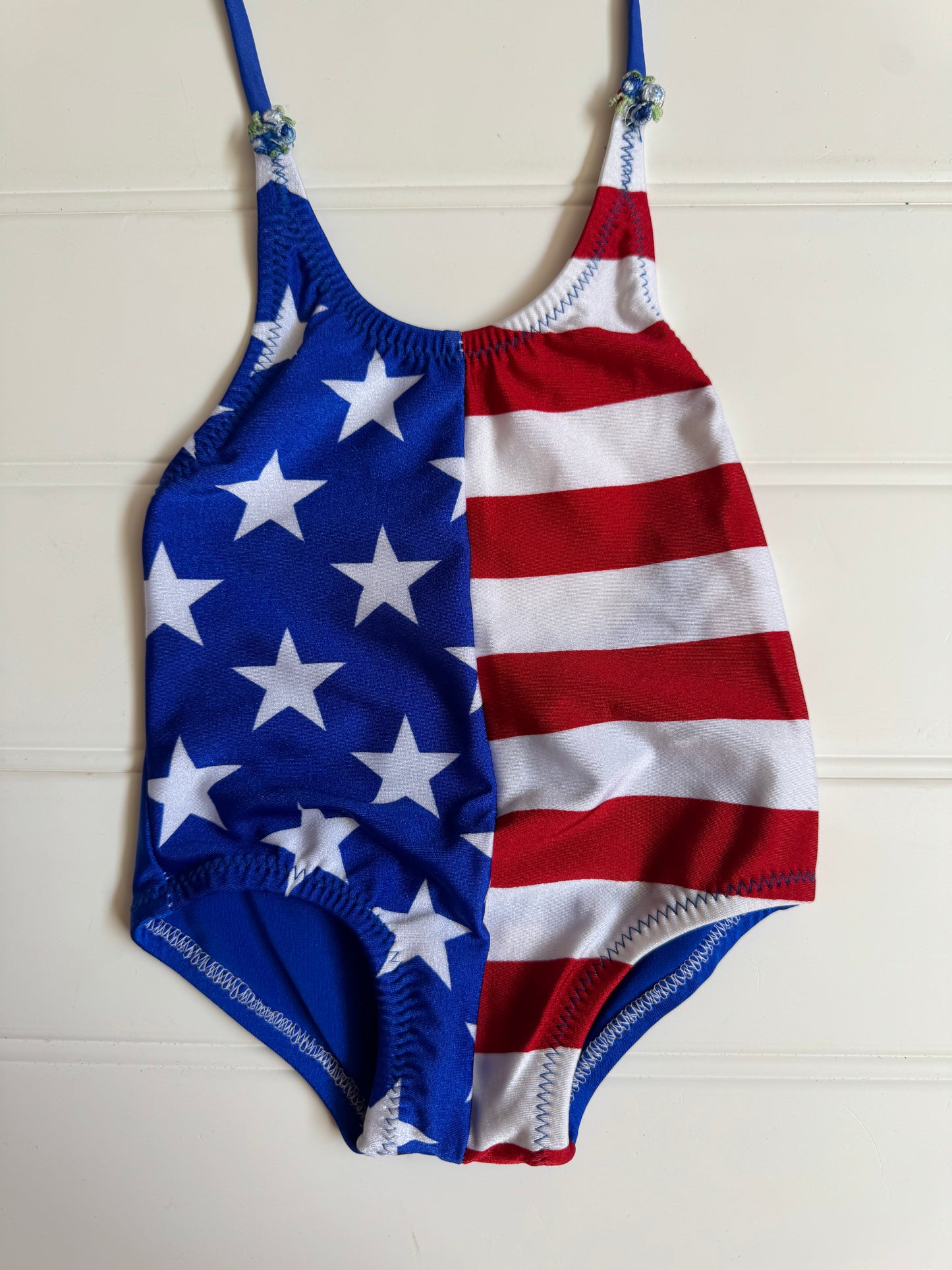 American Flag Toddler onezie