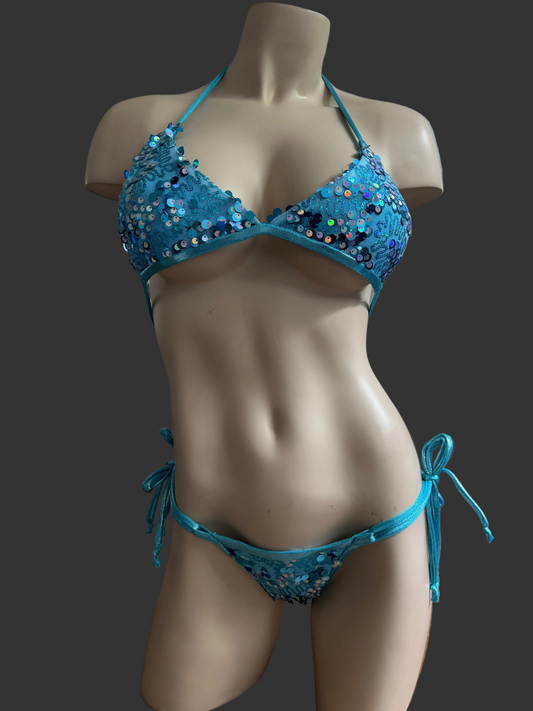 Turq Glitter Bomb Kini