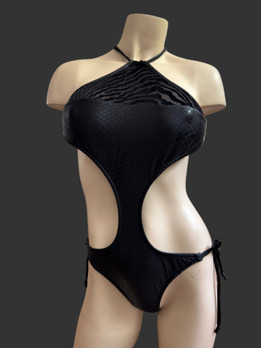 Opulent Black Snake onepiece