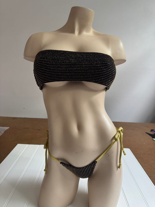 Lurex Stripe bikini