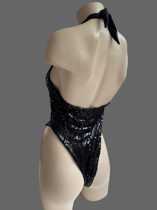 Black Sequins Basel Onepiece